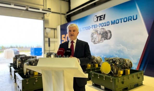 TEI artık haftada bir adet helikopter motoru üretebiliyor