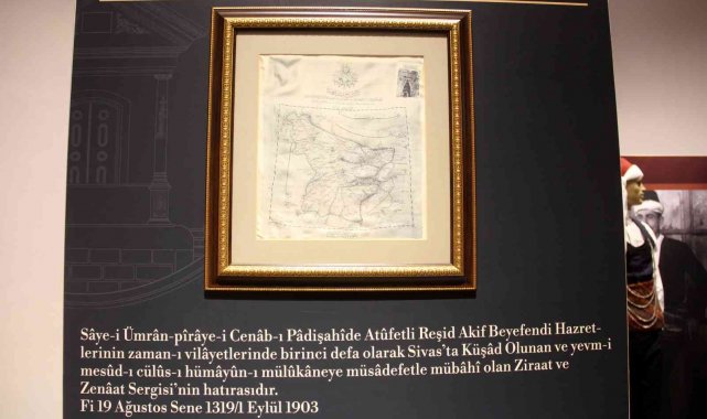 Viyana&#039;da basıldı,117 yıllık ipek harita Sivas&#039;ta sergileniyor