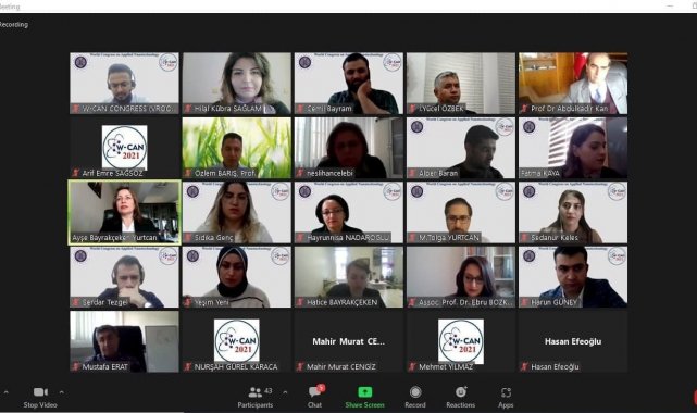 W-CAN 2021 kongresi Atatürk Üniversitesi ev sahipliğinde düzenlendi