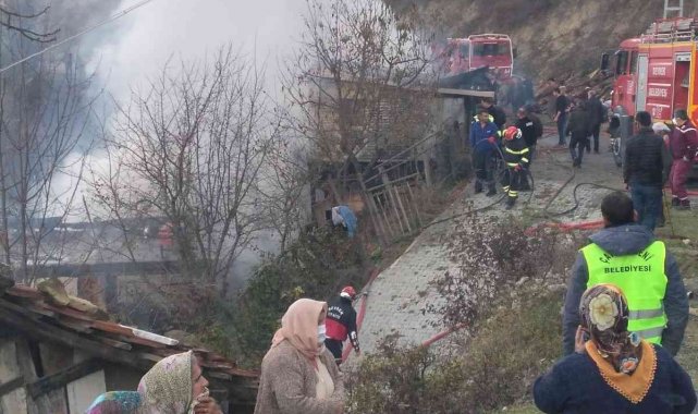 Yaşlı çiftin evinde yangın çıktı: 2 yaralı