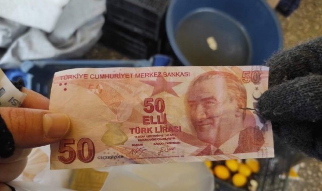 1 kilo armut alarak 50 TL'lik sahte para verdiler