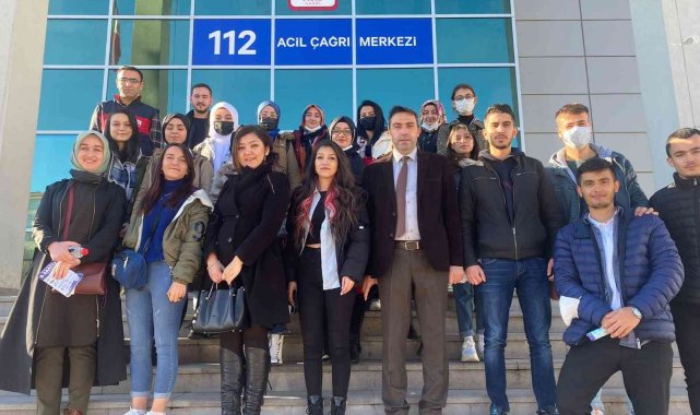 112 Çağrı Merkezinden NEVÜ Gülşehir SMYO Öğrencilerine Teknik Eğitim