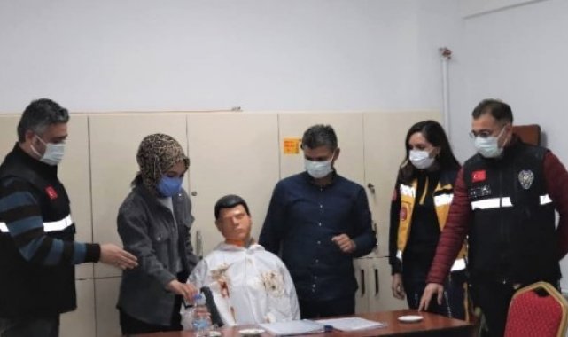 112 personeline "Adli Vakalarda Maddi Delillere Yaklaşım" eğitimi verildi