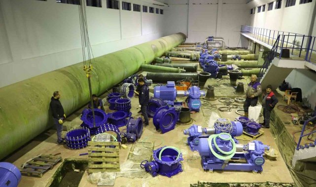 15 bin metreküplük su deposu ve terfi merkezi yenilendi