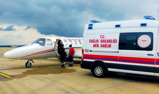 18 yaşındaki Mardinli hasta uçak ambulansla Bursa'ya sevk edildi
