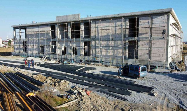 19 Mayıs'ta kültür merkezi inşaatı devam ediyor