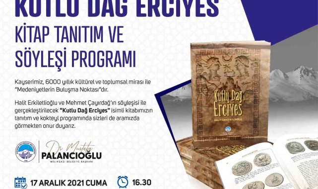 'Kutlu Dağ Erciyes' kitabı tanıtılacak