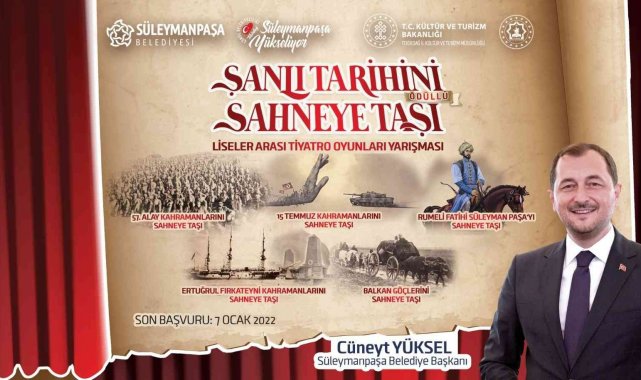 'Şanlı Tarihini Sahneye Taşı' tiyatro yarışması için başvurular başladı