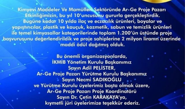 'Temel Kimyasallar' kategorisinde 3'üncülük ödülüne layık görüldüler