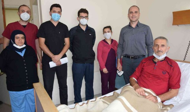 68 yaşındaki hasta Düzce Üniversitesi hastanesinde şifa buldu