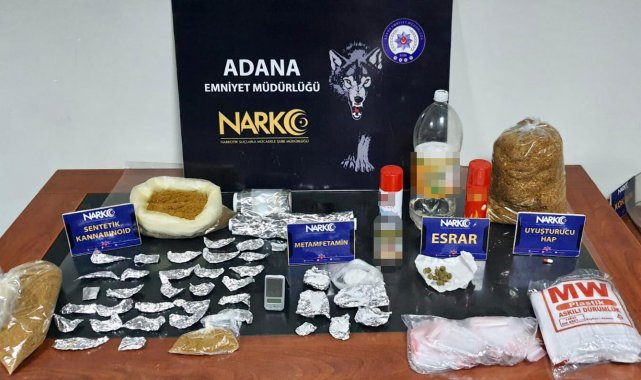 Adana'da 10 kilo 682 gram esrar ele geçirildi