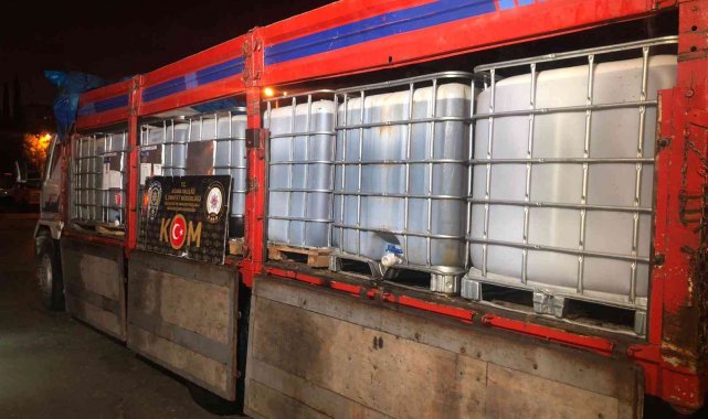 Adana&#039;da 14 bin litre kaçak akaryakıt ele geçirildi