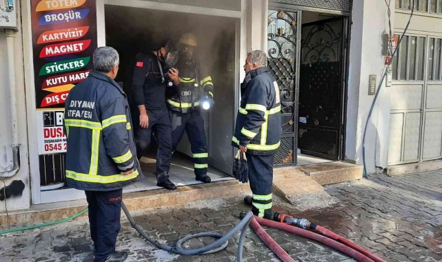 Adıyaman'da iş yerinde yangın