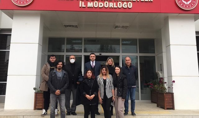 ADÜ Davutlar MYO heyeti, Aydın Aile ve Sosyal Hizmetler Müdürü Turan ile görüştü