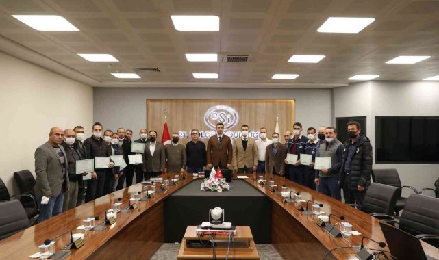 Afetlerde görev alan DSİ personeli teşekkür belgesi ile onurlandırıldı