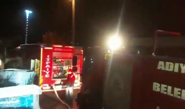 Ahır yangınında 2 inek telef oldu