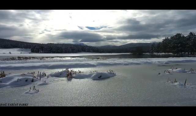 Akdağ Tabiat Parkı kış manzarası ile hayran bıraktı