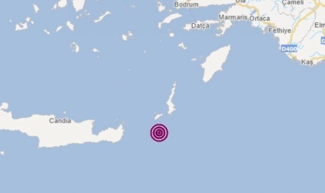 Akdeniz'de 5.5 büyüklüğünde deprem