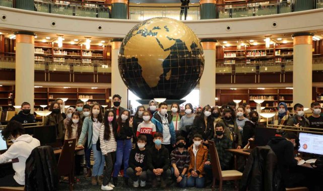 Akyurtlu öğrenciler Millet Kütüphanesi'nde