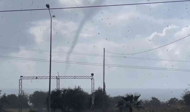 Alanya'da hortum korkuttu