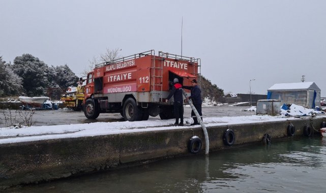 Alaplı'da buzlanmaya karşı 'deniz suyu' formülü