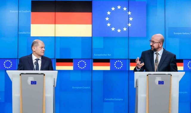 Almanya Başbakanı Scholz, Avrupa Konseyi Başkanı Michel ile görüştü