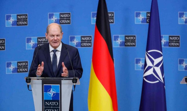 Almanya Başbakanı Scholz, NATO'yu ziyaret etti