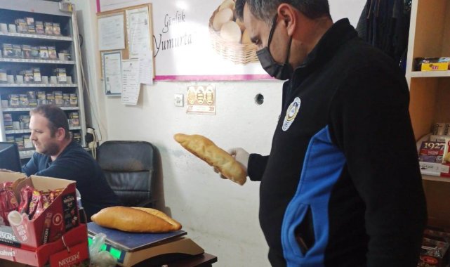 Altınova'da ekmek gramajı denetimi