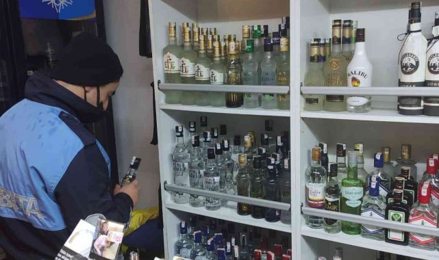 Altınova'da tekel bayilerine içki denetimi