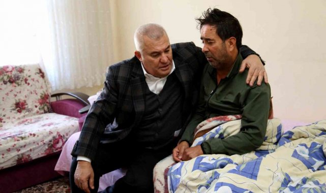 ALTSO Başkanı Şahin'den mağdur şoföre geçmiş olsun ziyareti