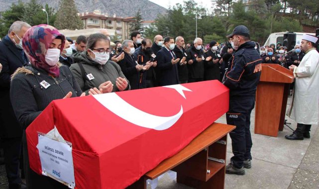 Amasya&#039;da kanala düşen AFAD personeli için hüzünlü tören