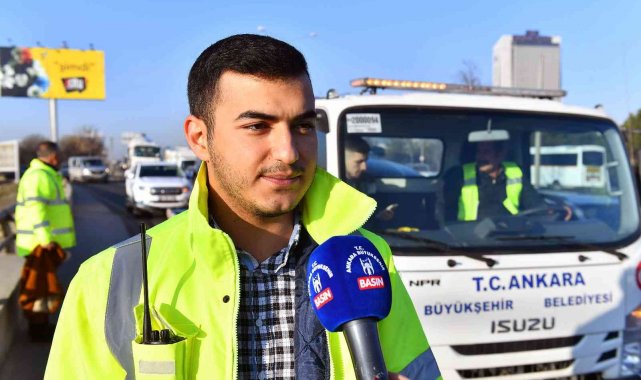 Ankara Büyükşehir Belediyesi'nden ücretsiz çekici hizmeti