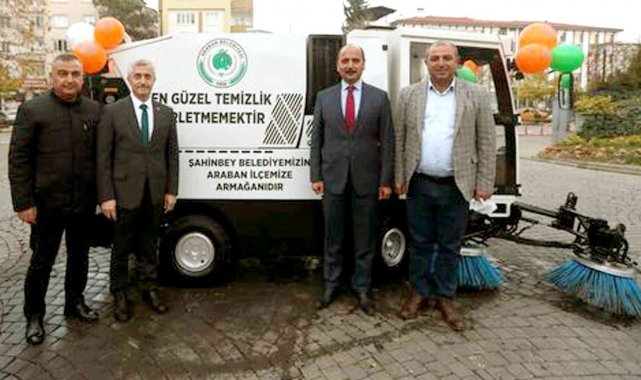 Araban'a vakumlu yol süpürgesi
