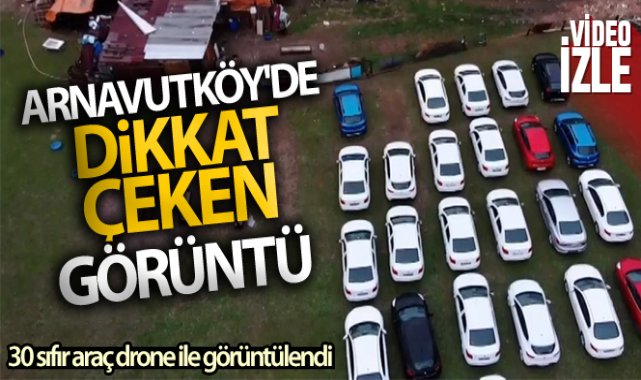 Arnavutköy'de dikkat çeken görüntü