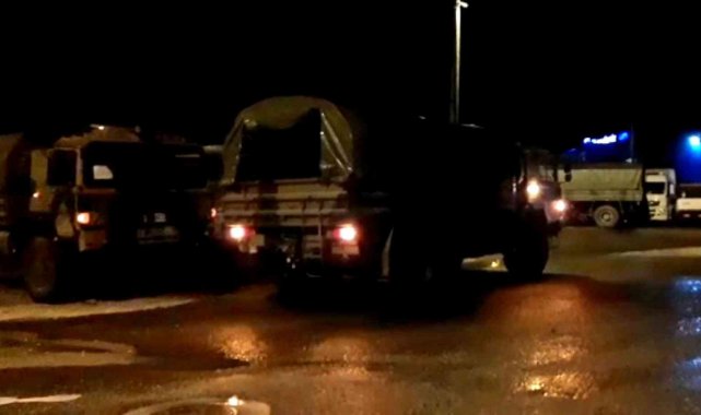 Askeri birliklerde sele karşı sahaya indi