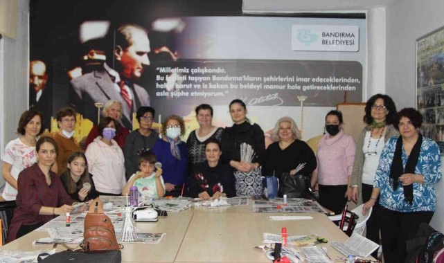 Atık maddeler kadınların elinde sanata dönüşüyor