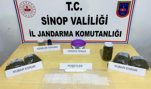 Ayancık'ta 'kubar esrar' operasyonu