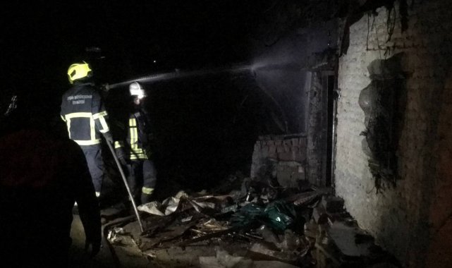 Aydın'da ev yangını