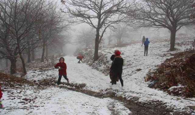 Aydın&#039;da kar sevinci