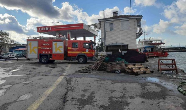 Azeri personel kopan halatın çarpması sonucu denize düştü