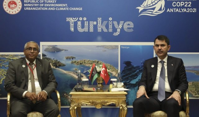 Bakan Kurum, Libya Çevre Bakanı el-Münir ile görüştü