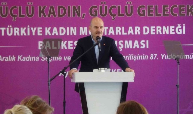 Bakan Soylu: "Kadını ve erkeğiyle Türkiye'yi büyütebilirsiniz"