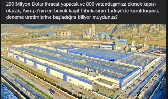 Bakan Varank açıkladı: Aydın'daki tesis deneme üretimine başladı