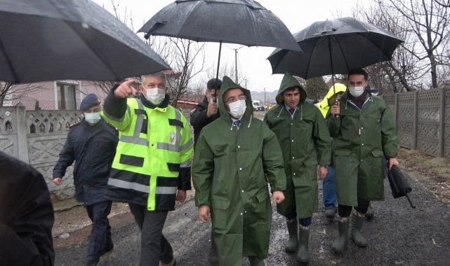 Bakan Yardımcısı Çataklı: "Derenin taşması sonucu 52 evin giriş katlarını su basmış durumda"