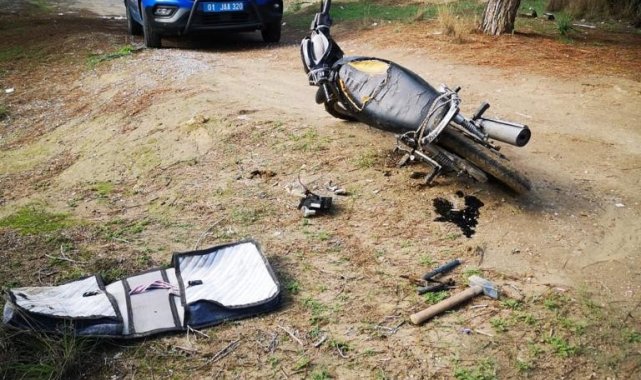 Bakır kablo hırsızları çalıntı motosikletle yakalandı