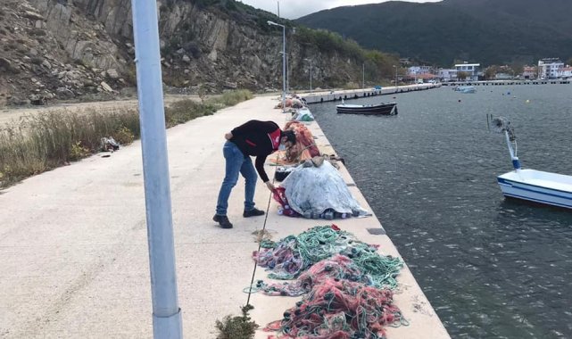 Balıkçıların ağları denetlendi