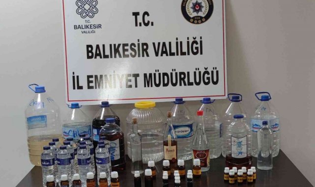 Balıkesir'de kaçak içki ve uyuşturucu operasyonu