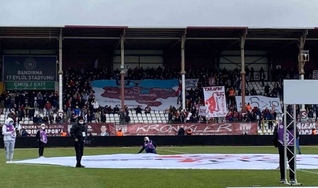 Bandırmanın il olma sevdası tribünlere taşındı