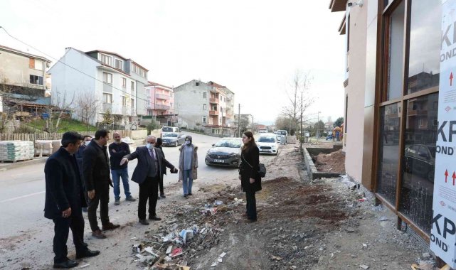 Başkan Aygün Derince'deki projeleri yerinde inceliyor