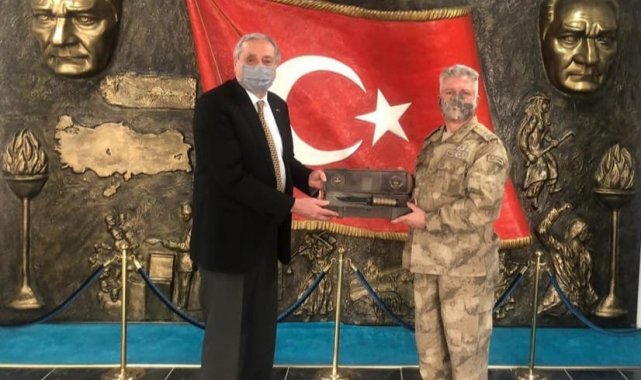 Başkan Bakkalcıoğlu'ndan, Tuğgeneral Çolak'a ziyaret
